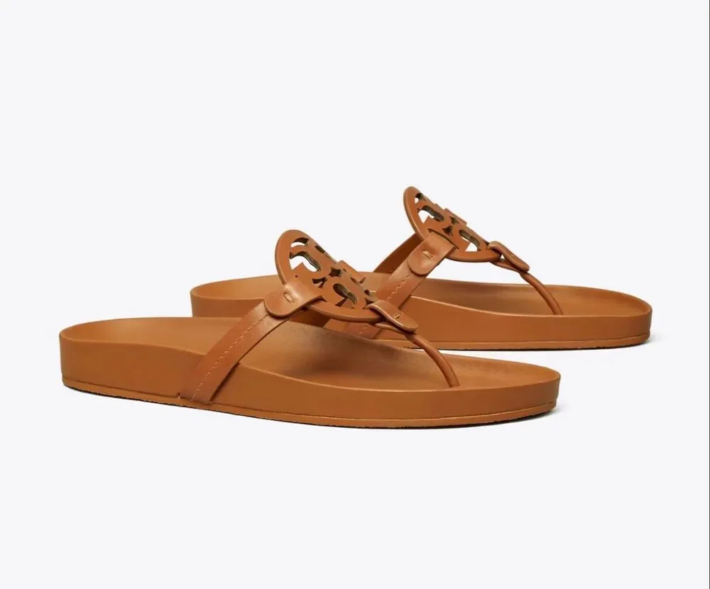Tory Burch MILLER CLOUD SANDAL in Bourbon Miele Size US 9 $225